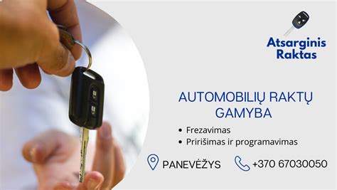 atsarginis automobilio raktas