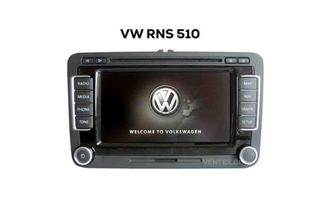 Nuotrauka, vaizduojanti Volkswagen RNS 510 navigacijos sistemos priekį