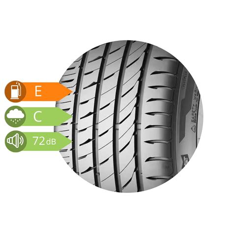 Vasarinių padangų General Tire Altimax One S schema