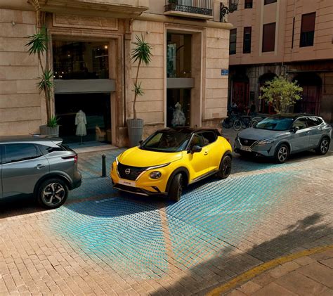 Vizualizacija autonominio Nissan automobilio mieste