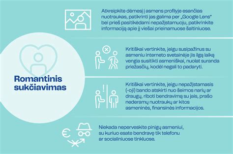 Grafikas su sukčiavimo prevencijos patarimais