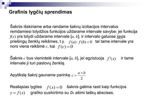 Grafinis lygties sprendimas