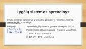 Sveikųjų lygčių sprendimo schema