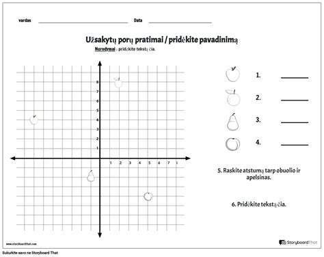 Koordinačių plokštuma su ketvirčiais ir posūkio kampu