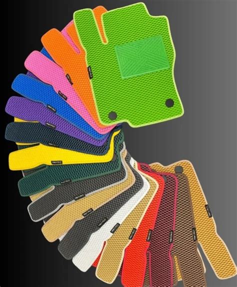 Skirtingų spalvų EVA kilimėliai automobiliams