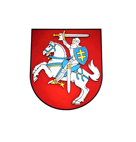 Simbolinis Vytis ant Lietuvos istorinės vėliavos