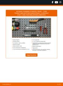 Rankinio stabdžio kaladėlių keitimo procesas