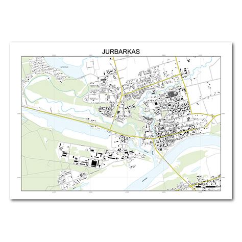 Žemėlapis su Jurbarko regionu