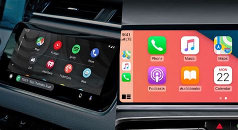 Android Auto ir Apple CarPlay sąsajų palyginimas