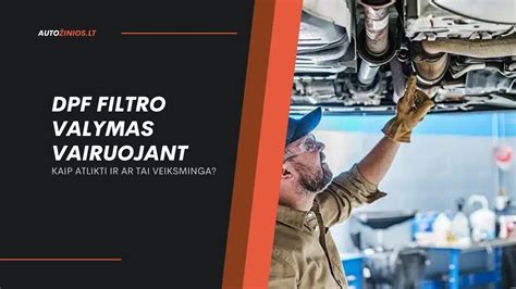 Serviso darbuotojai atlieka DPF filtro diagnostiką