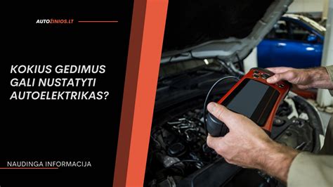 Simptomai, rodantys variklio dalių gedimus