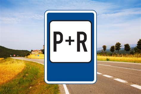 Kelio ženklas K+R (Park and Ride)