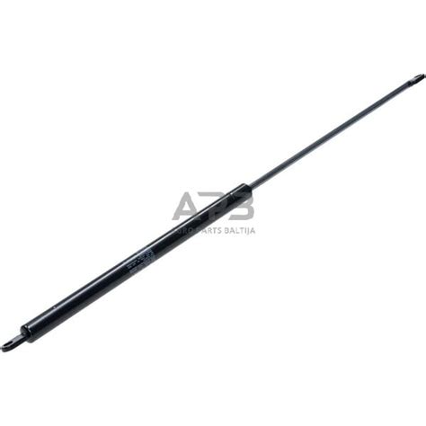 Nuotrauka, kaip dujinis amortizatorius yra sumontuotas lovoje