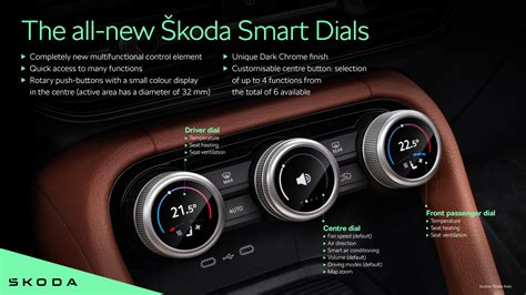 Škoda Smart Dial valdikliai