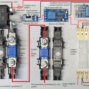 Akumuliatoriaus krovimo schema