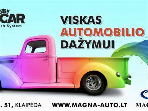 Įvairūs automobilinių dažų tipai