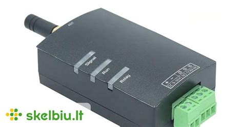 GSM vartų valdiklis schematiškai