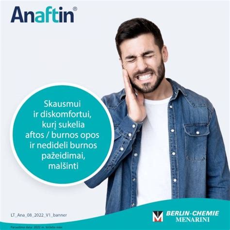 Anaftin produktai burnos opelių gydymui