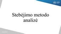 Stebėjimo metodo schema