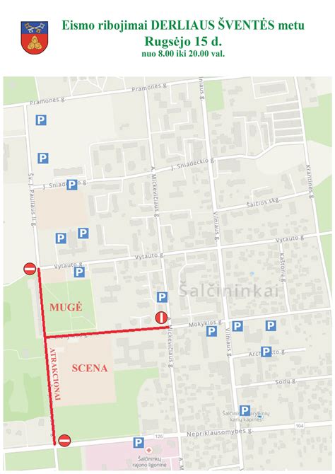 Žemėlapis su Šalčininkų miestu ir Nepriklausomybės gatve