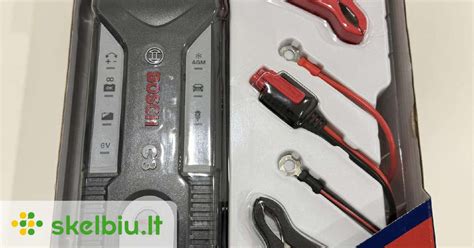 Bosch C3 akumuliatoriaus įkroviklio darbo režimų schema