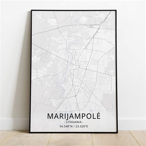 Marijampolės miesto žemėlapis su įmonės lokacija