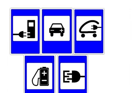 Ženklas, nurodantis vietą elektromobiliams