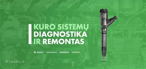 Purkštukų diagnostika ir valymas