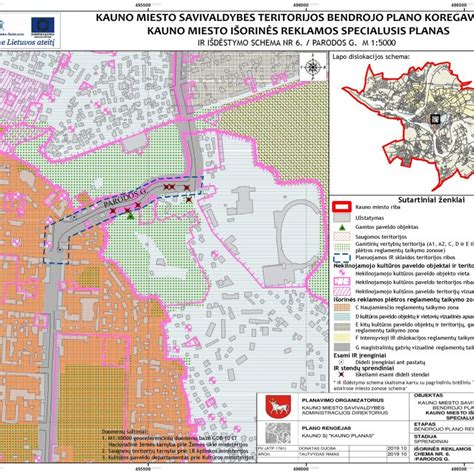 Kauno miesto mikrorajonų plano schema