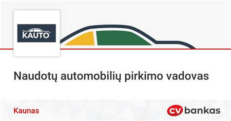 automobilių pirkimo procesas