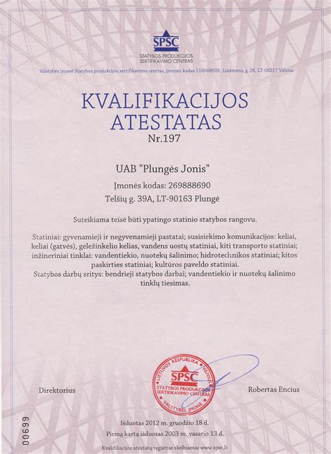 Betono vinių sertifikatai ir bandymai