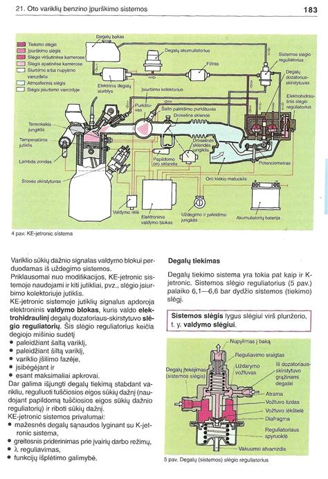 Schematinis degalų įpurškimo sistemos paveikslėlis