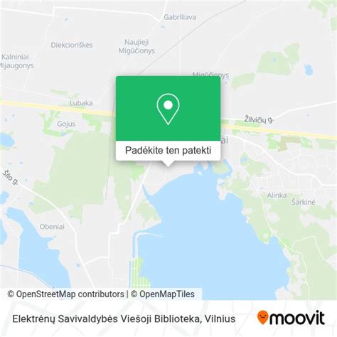 Žemėlapis su maršrutu iš Elektrėnų į M. Katkaus gatvę Vilniuje