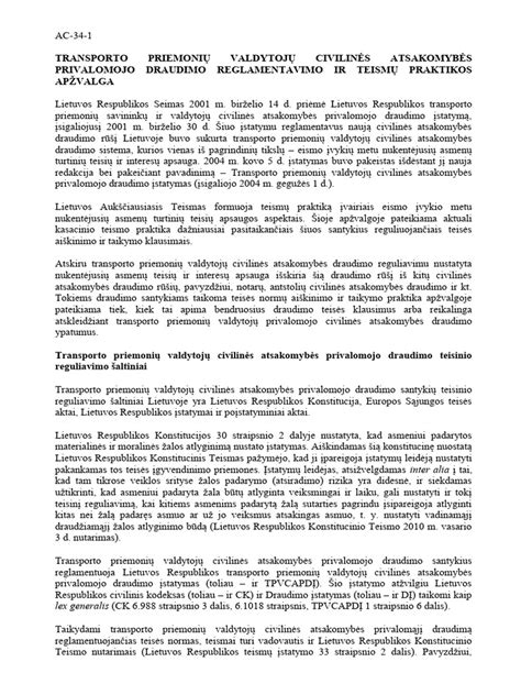 Statistika apie transporto priemonių draudimo ginčus