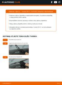 Vaizdinė instrukcija, kaip pakeisti automobilio valytuvų šepetėlį