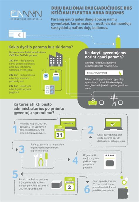 Infografika apie dujų balionų patikros terminus