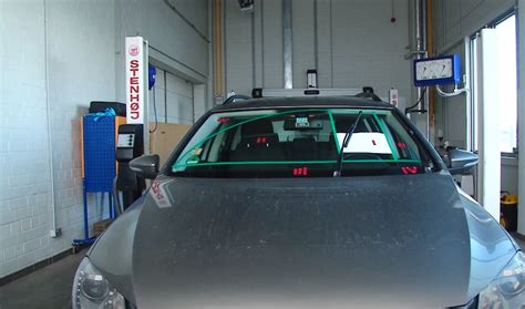 Schema priekinio stiklo zonos