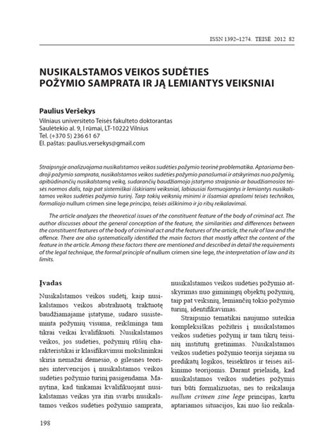 Schematinis nusikalstamos veikos sudėties elementų vaizdavimas