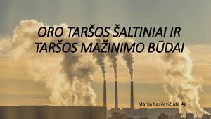 Oro taršos šaltiniai