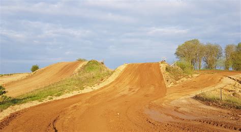 Motokroso trasos vaizdas