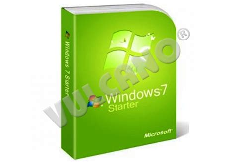Schema su Windows 7 Starter sistemos reikalavimais
