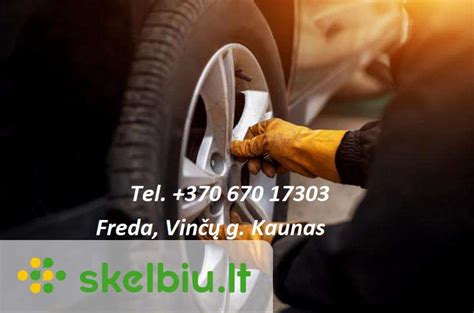 Nuotrauka autoserviso Kaune, kuriame atliekamas padangų pildymas azotu.