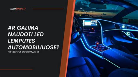 LED lemputės automobilyje