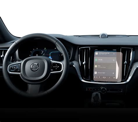 Volvo S60 interjeras su centriniu ekranu