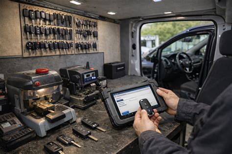 Schema: automobilio rakto programavimo procesas
