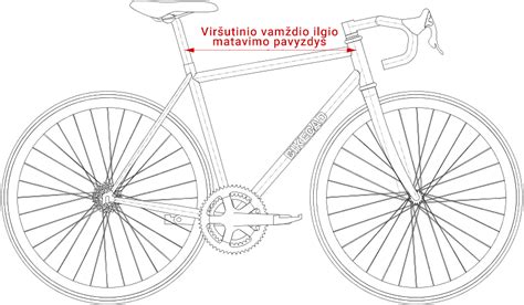 Infografika, vaizduojanti skirtingų dydžių dviračio ratų ir atitinkamų šakių pritaikymą