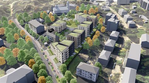 Vizualizacija atstumų tarp pastatų pagal ugniaatsparumo laipsnį