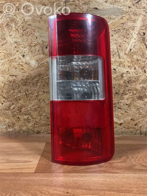 Ford Transit galinis žibintas su įvairiais gedimais