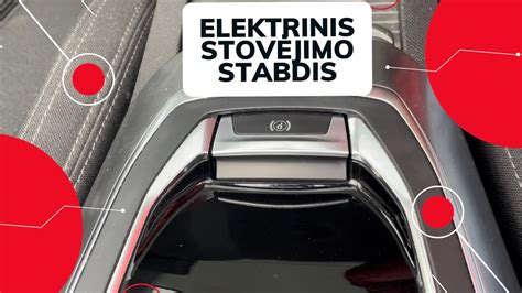 Schematinis elektroninio rankinio stabdžio jungiklio vaizdas