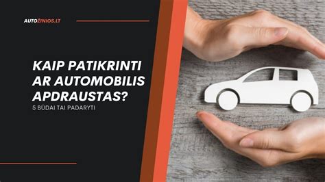 Schema kaip patikrinti automobilio draudimą